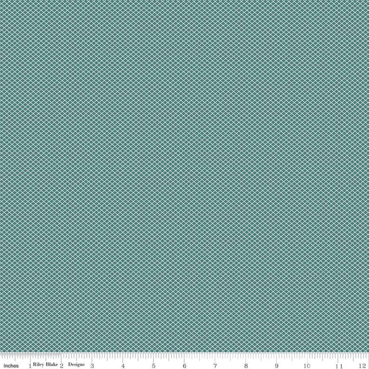 Fabric Riley Blake Teal October Bee Plaids by the Quarter Yard C12026-TEAL